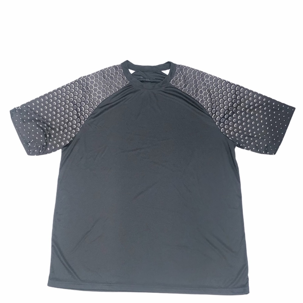 HOLLOWAY VOLTAGE BLACK/GRAY DRY-EXCEL SHIRT SIZE XL